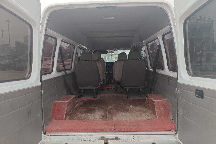 Used JMC Transit 2019 2.8T Commercial Version Long Wheelbase Mid-Roof 6-Seater Rear Single Tire China VI Emission Standard – JX493