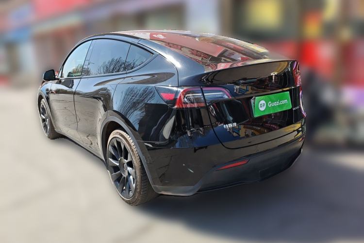 Used Tesla Model Y 2021 Standard Range Rear-Wheel Drive Version Rear Left 45 Deg