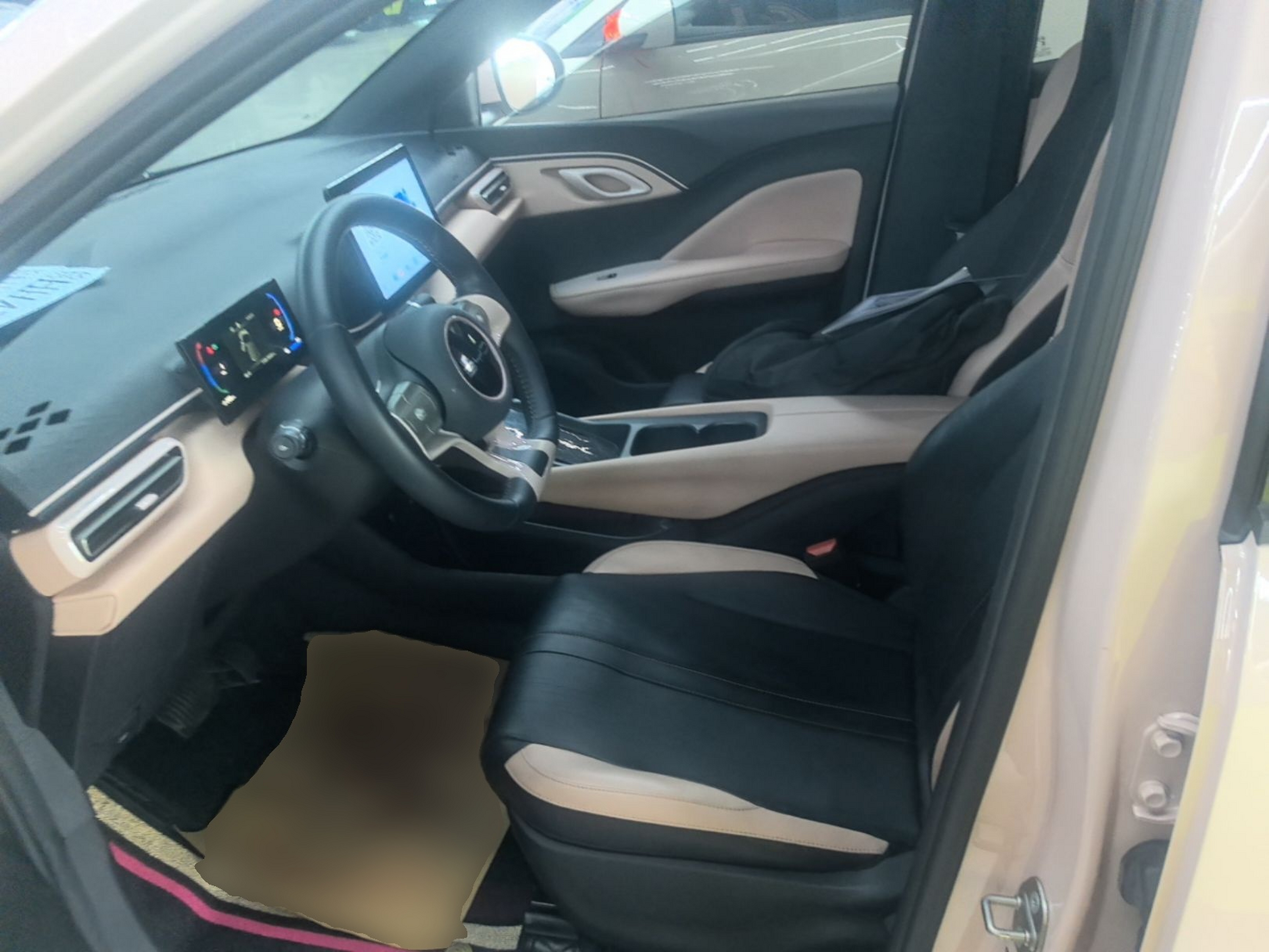 Vordere Reihe im Auto