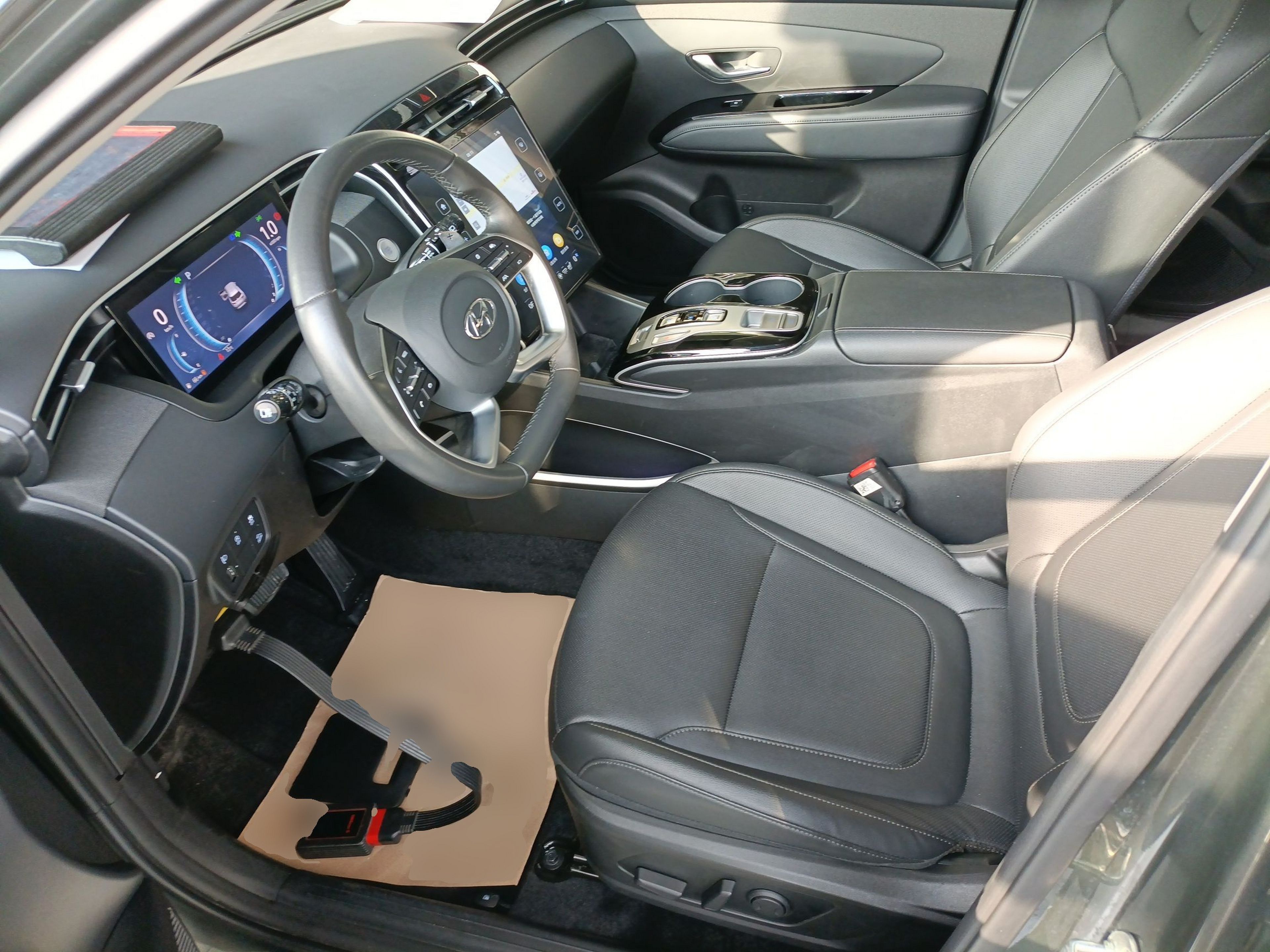 Переднее сиденье в автомобиле