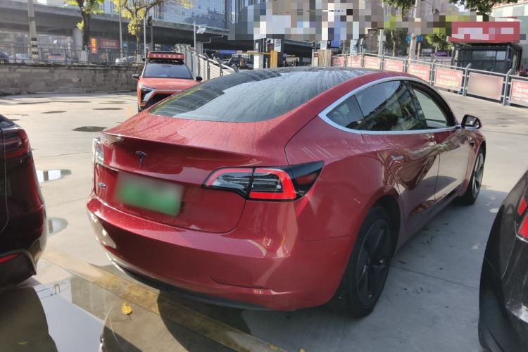 Used Tesla Model 3 2019 Standard Range Rear-Drive Upgraded Version Rear Right 45 Deg