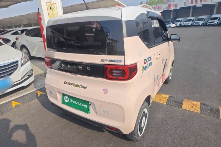 Used Wuling Hongguang MINIEV 2022 Macaron Fashion Edition Lithium-Nickel-Cobalt-Alpha-oxide Rear Right 45 Deg