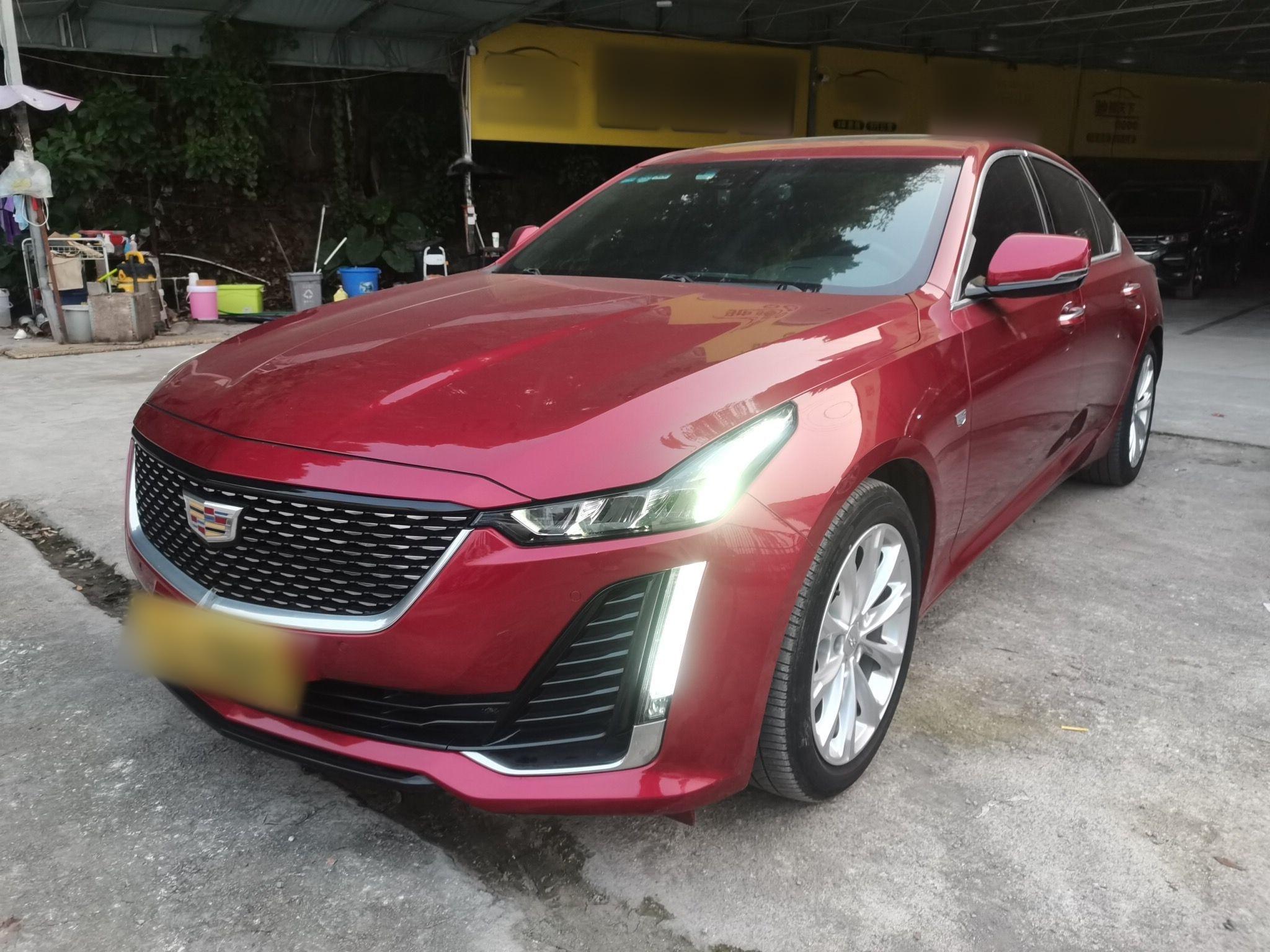 تحت مقدمة السيارة