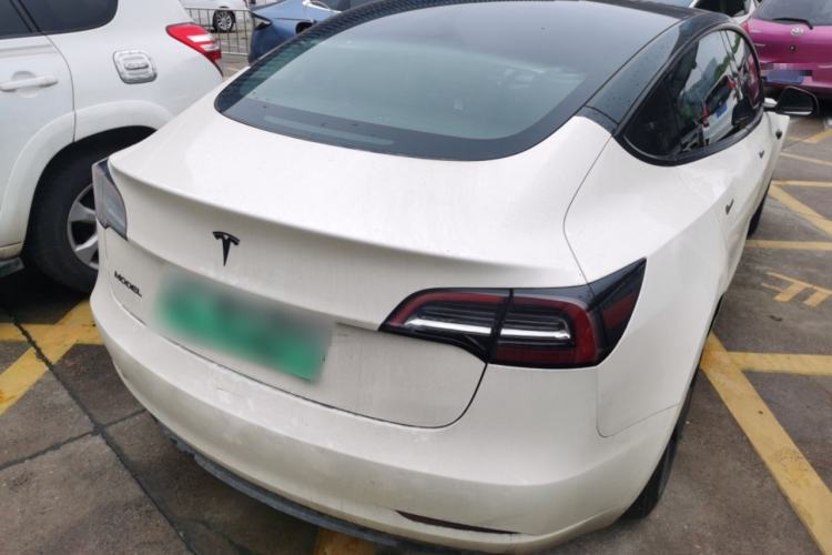 Used Tesla Model 3 2021 Standard Range Rear-Drive Upgraded Version Rear Right 45 Deg