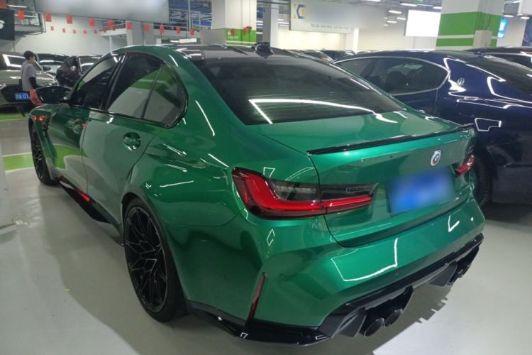 Used BMW M3 2021 M3 Sedan Thunder Edition Rear Left 45 Deg