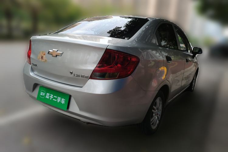 Used Chevrolet Sail 2013 Sedan 1.4L Manual Ideal Happiness Edition Rear Right 45 Deg
