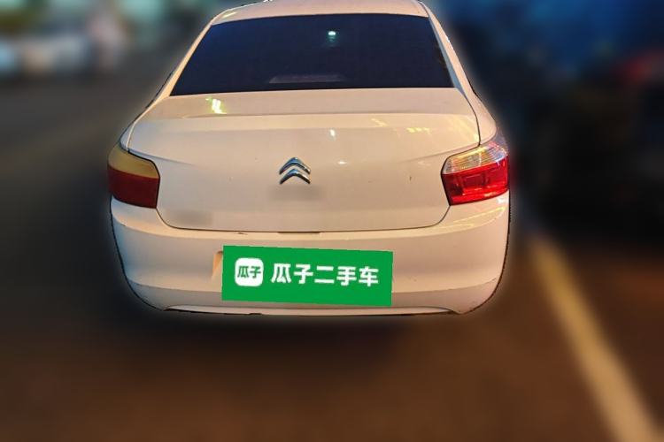 Used Citroen Elysee 2015 Zhishang Edition 1.6L Manual Fashion Model Rear