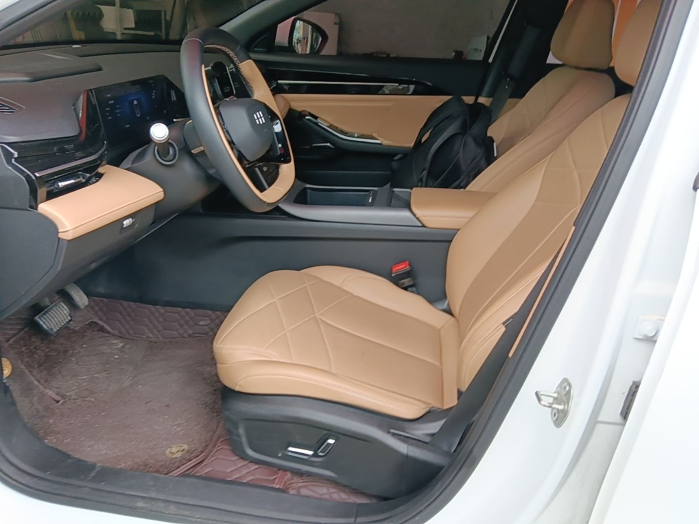 Vordere Reihe im Auto