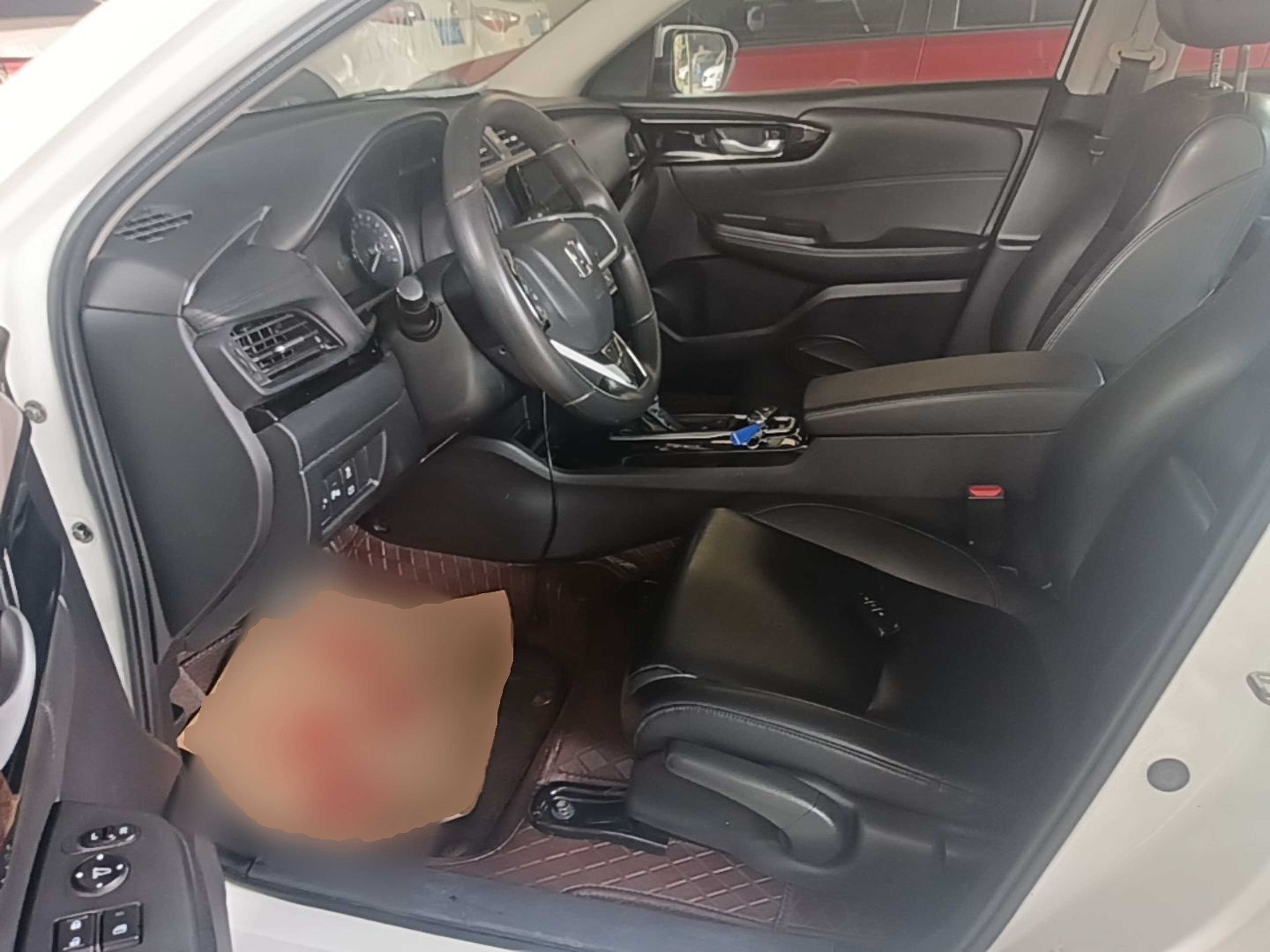 Vordere Reihe im Auto