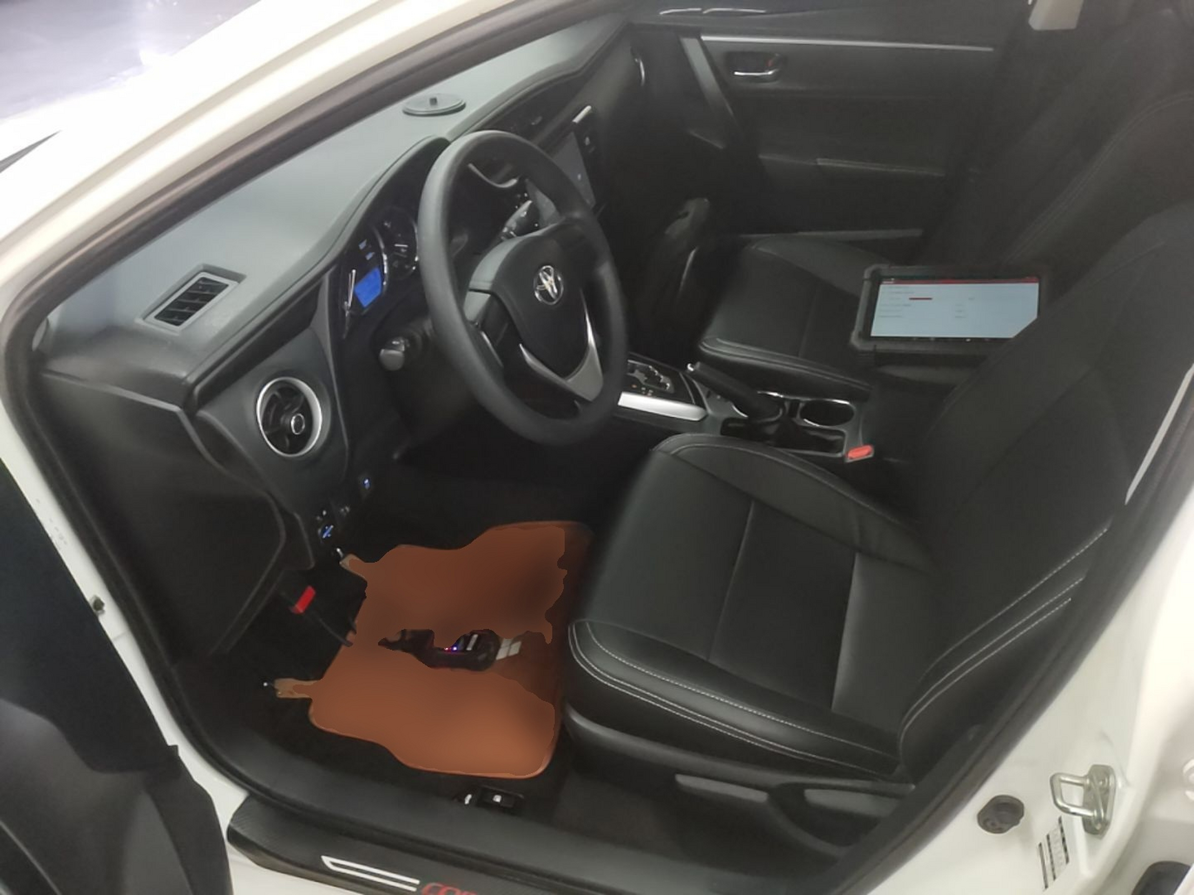 Vordere Reihe im Auto