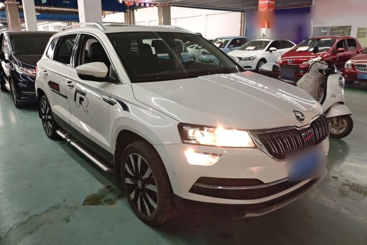 Used Skoda Karoq 2021 TSI280 Luxury Edition Front Right 45 Deg