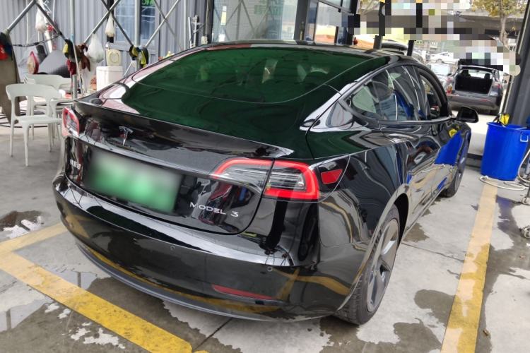 Used Tesla Model 3 2021 Standard Range Rear-Drive Upgraded Version Rear Right 45 Deg