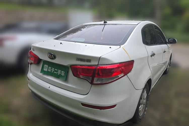 Used Kia K2 2015 Sedan 1.4L MT GLS Rear Right 45 Deg