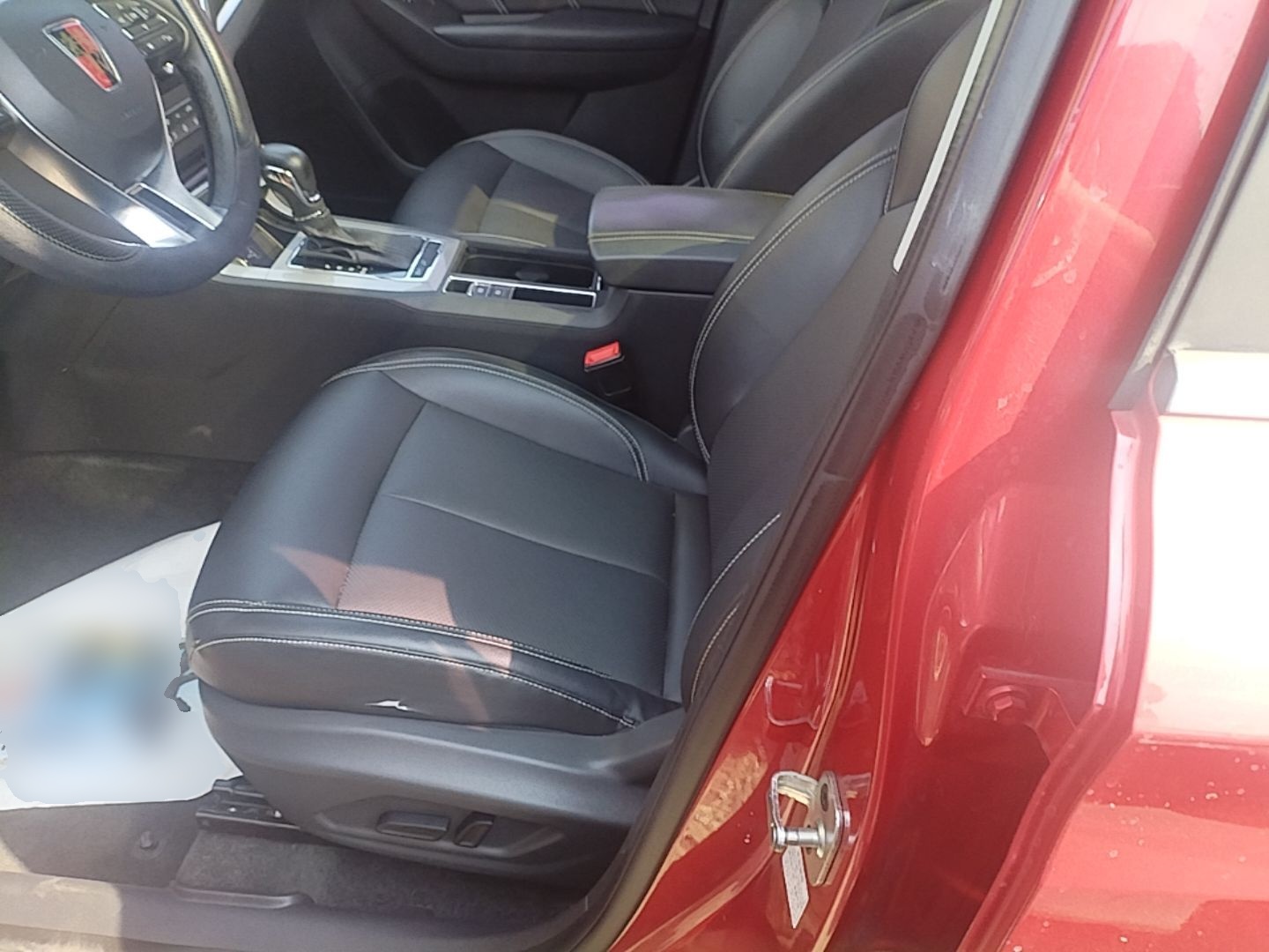 Vordere Reihe im Auto