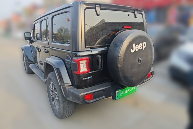 Used Jeep Wrangler New Energy 2021 Four-Door 2.0T 4xe Sahara Rear Left 45 Deg