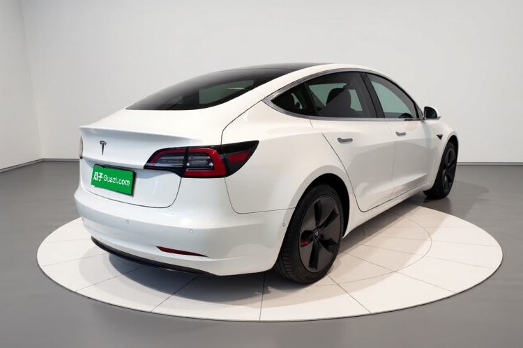 Used Tesla Model 3 2019 Standard Range Rear-Wheel Drive Upgraded Version (60 kWh) Rear Right 45 Deg