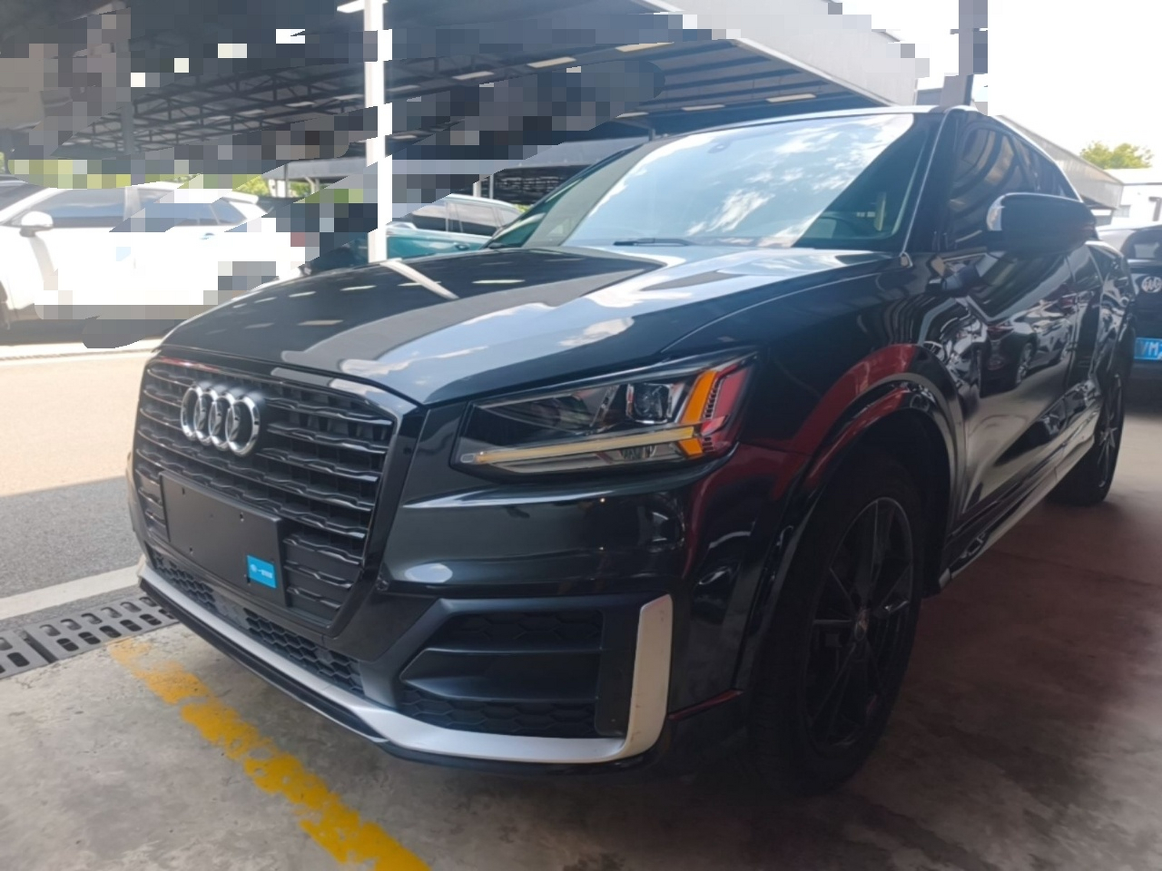 Под передней частью автомобиля
