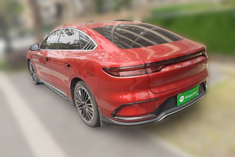 Used BYD Han 2022 DM-i 121KM Prestige Model Rear Left 45 Deg