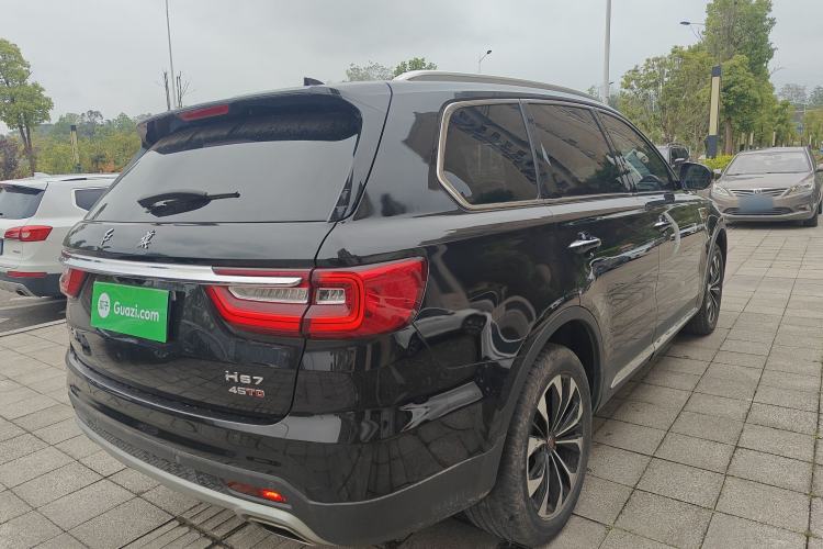 Used Hongqi HS7 2021 2.0T DCT Two-Wheel Drive Smart Connect Flagship Edition Rear Right 45 Deg
