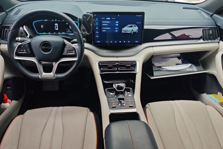 Used BYD Song PLUS New Energy 2021 DM-i 51KM Prestige Model Center Console