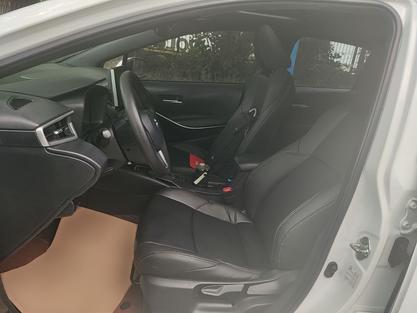 Vordere Reihe im Auto