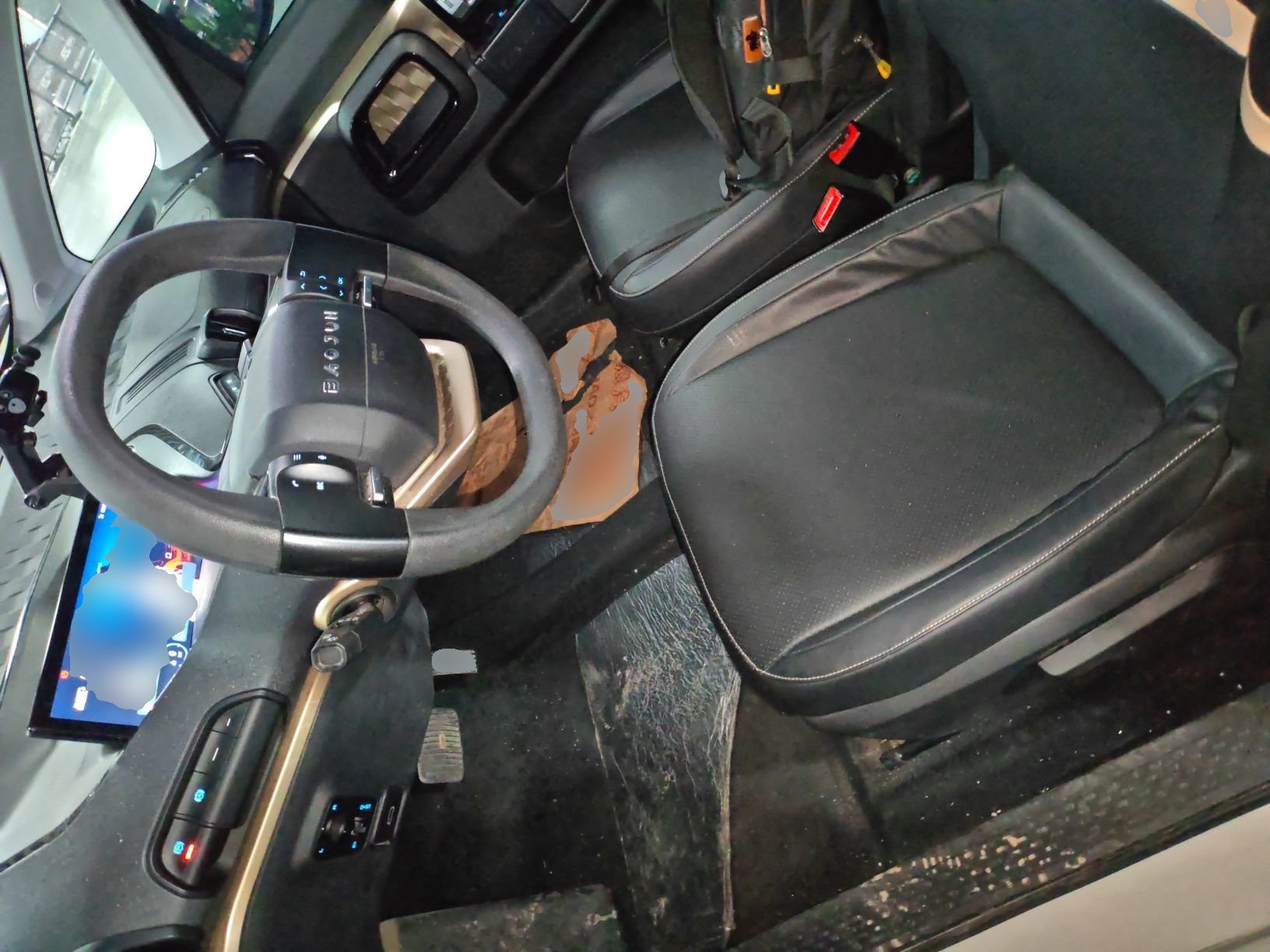 Переднее сиденье в автомобиле