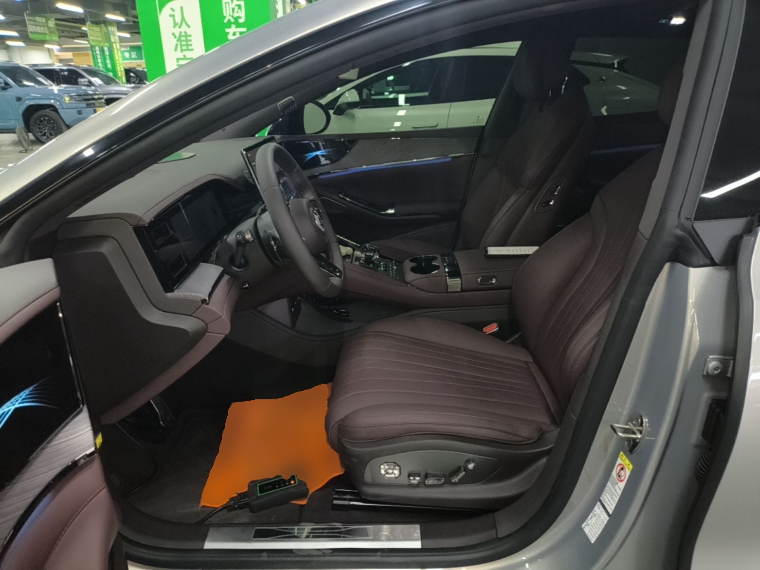 A primeira fila do carro