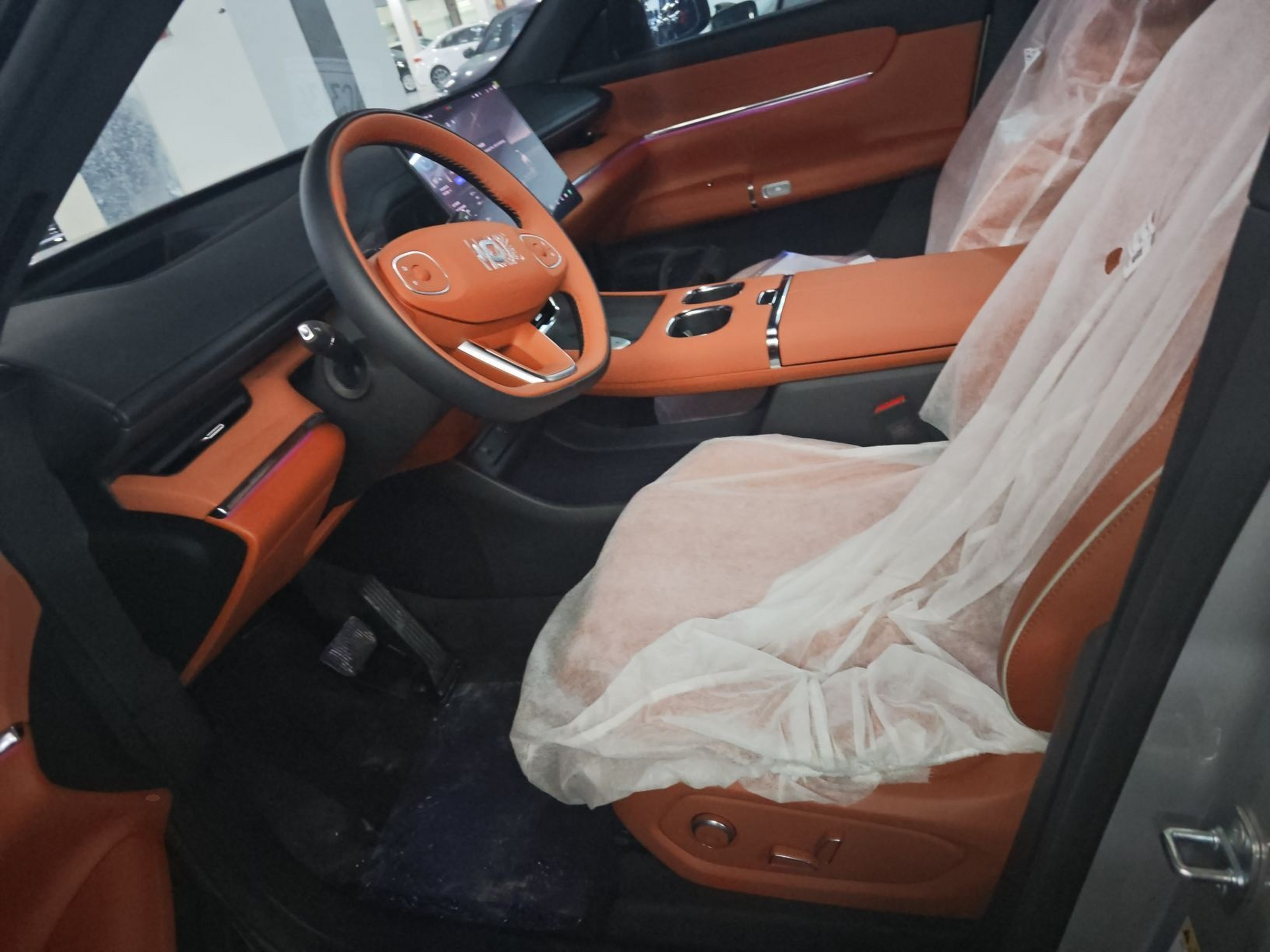 Переднее сиденье в автомобиле