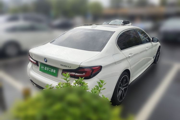 Used BMW 5 Series 2021 530Li Luxury Edition M Sport Package Rear Right 45 Deg