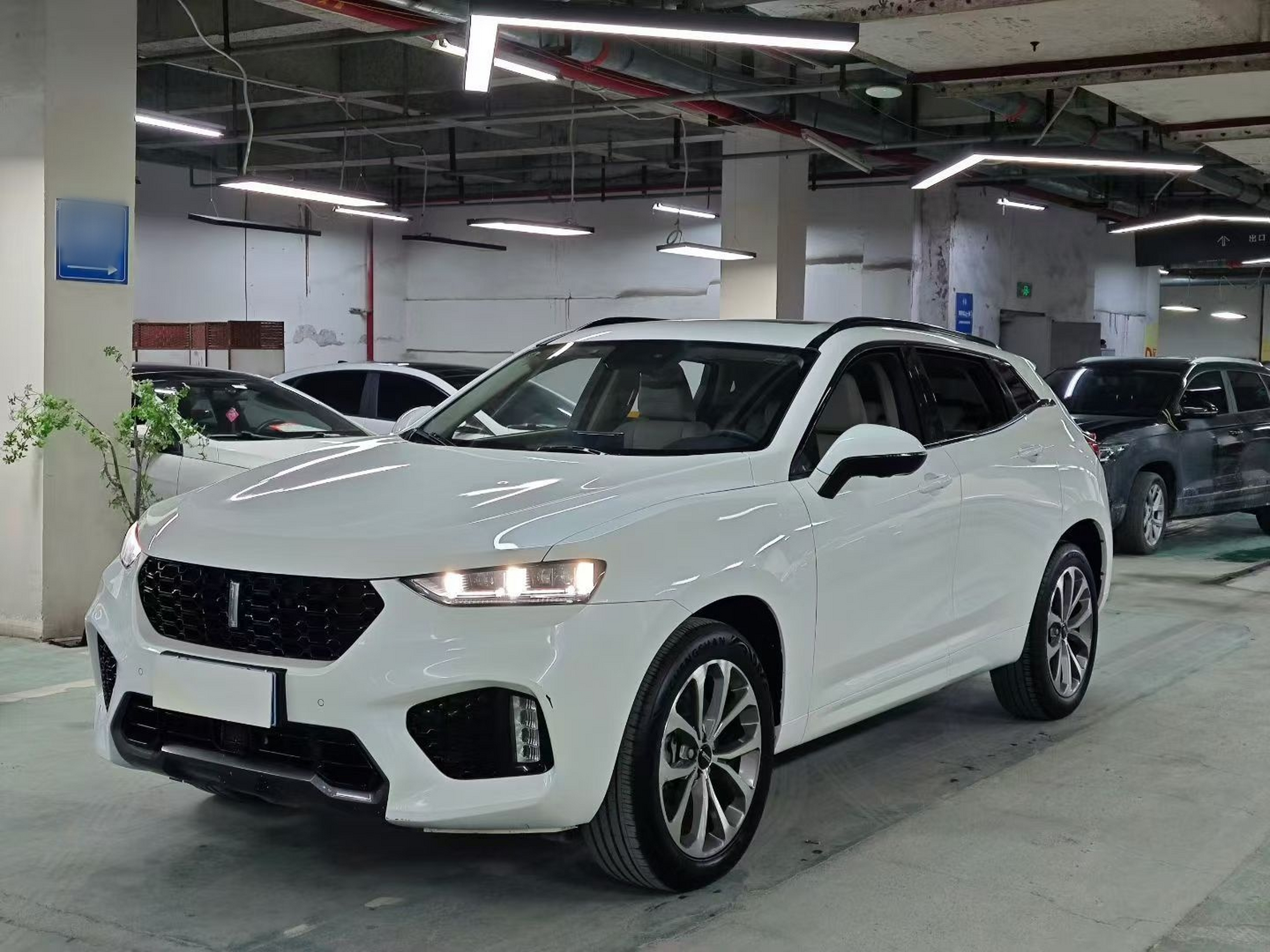 Под передней частью автомобиля