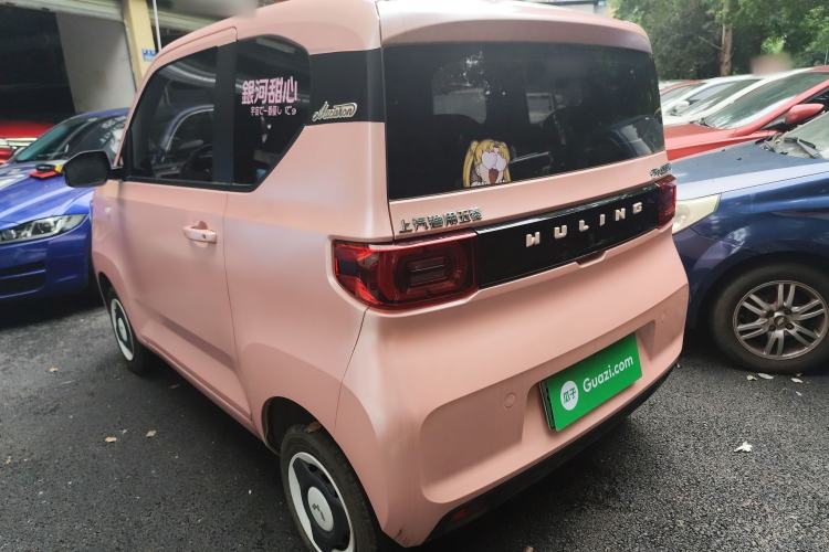 Used Wuling Hongguang MINIEV 2021 Macaron Fashion Model Lithium Iron Phosphate Rear Left 45 Deg