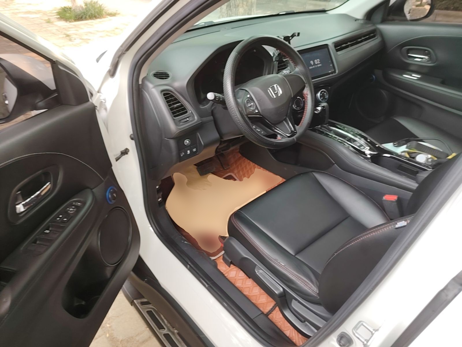 Vordere Reihe im Auto