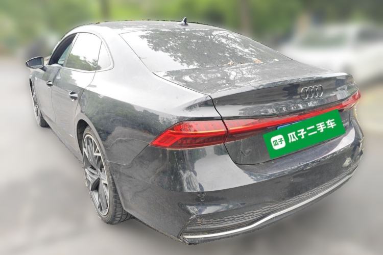 Used Audi A7L 2022 45 TFSI quattro S-line Black Warrior Edition Rear Left 45 Deg