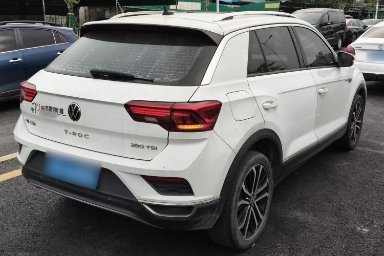 Used Volkswagen T-ROC 2021 280TSI DSG Two-Wheel Drive Comfort Connect Edition Rear Right 45 Deg