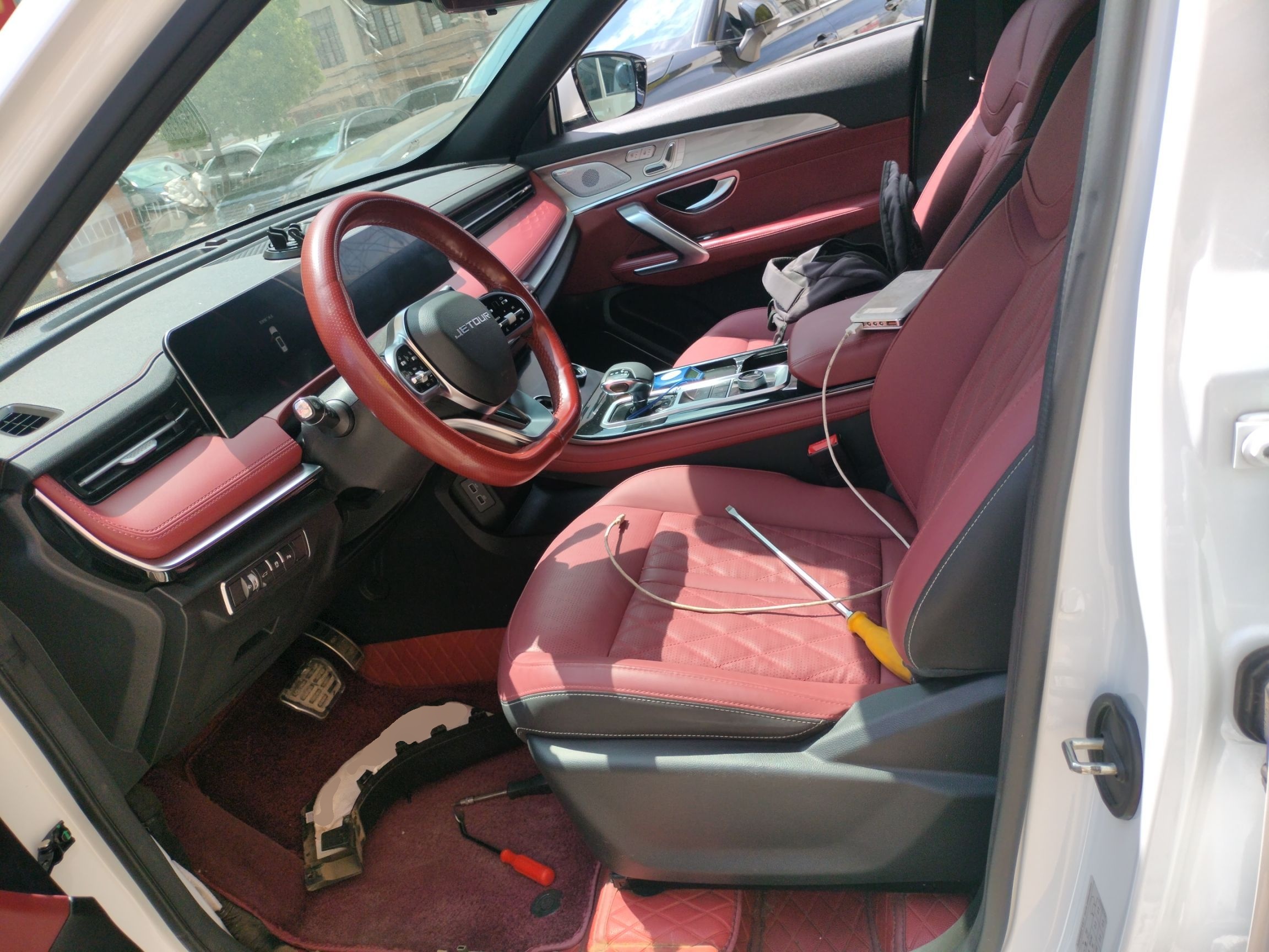 Переднее сиденье в автомобиле