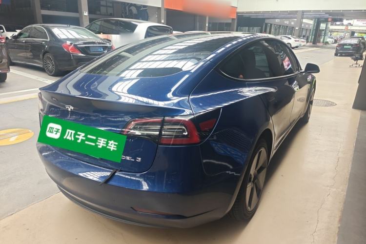 Used Tesla Model 3 2021 Standard Range Rear-Wheel Drive Upgraded Version 3D6 Rear Right 45 Deg