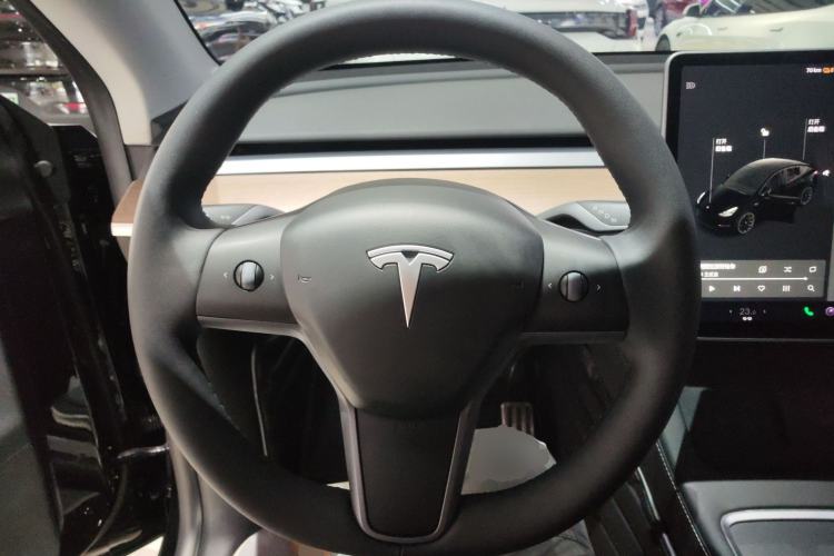 Used Tesla Model Y 2021 Standard Range Rear-Wheel Drive Version Steering Wheel