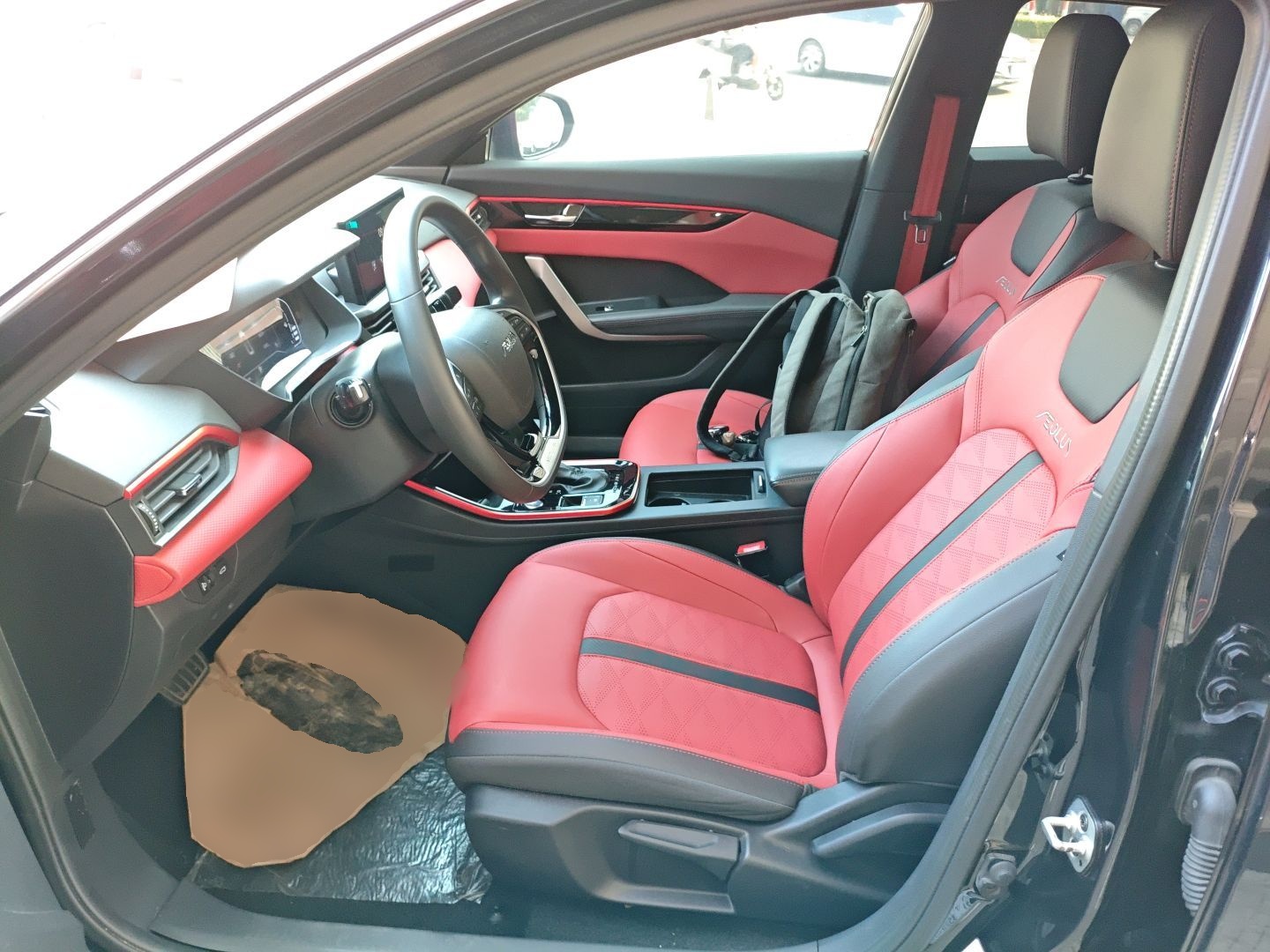 Переднее сиденье в автомобиле