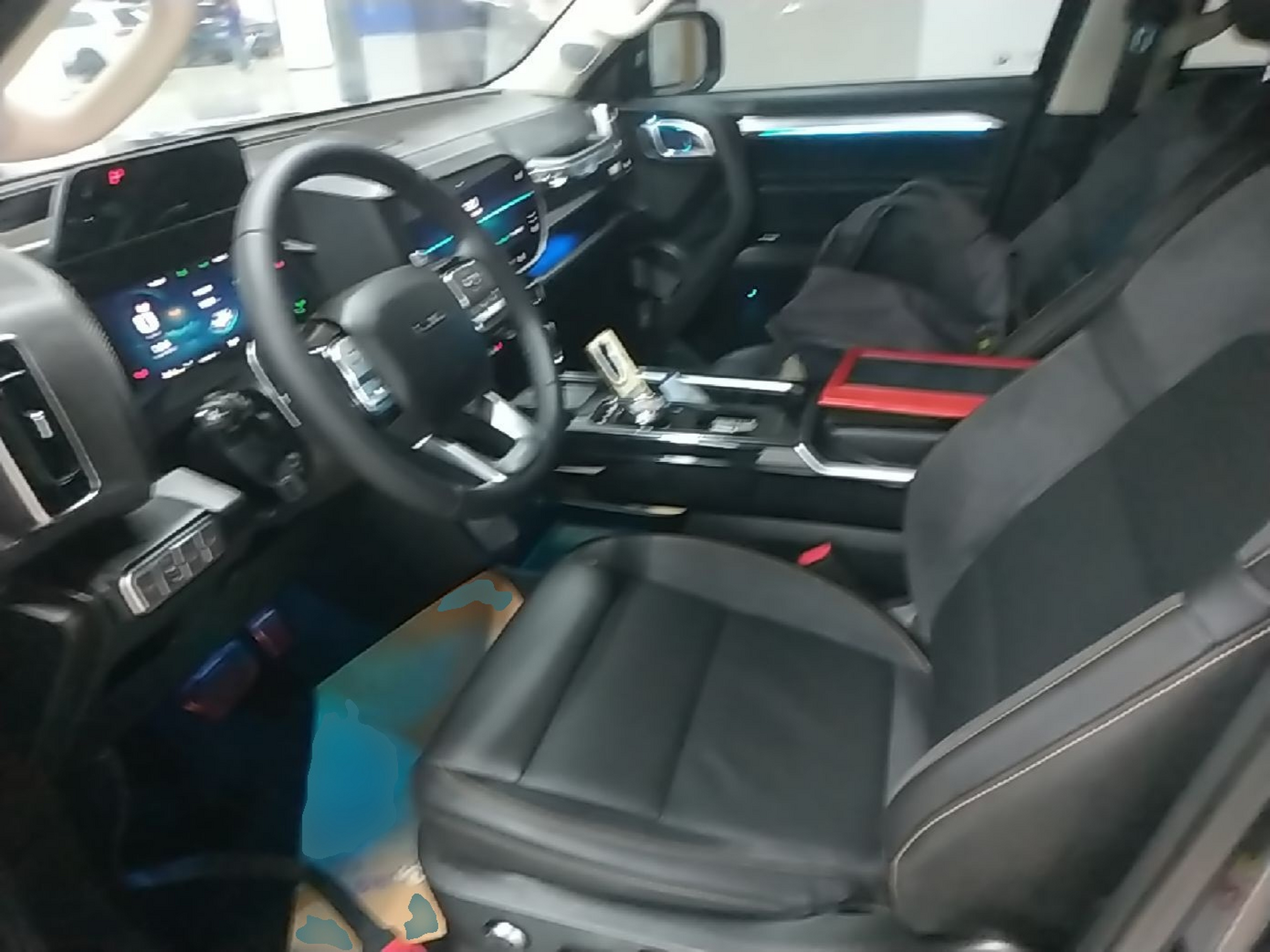Vordere Reihe im Auto