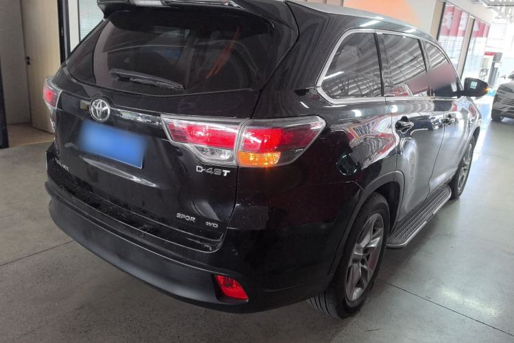 Used Toyota Highlander 2015 2.0T Four-Wheel Drive Luxury Edition 7-Seater Rear Right 45 Deg