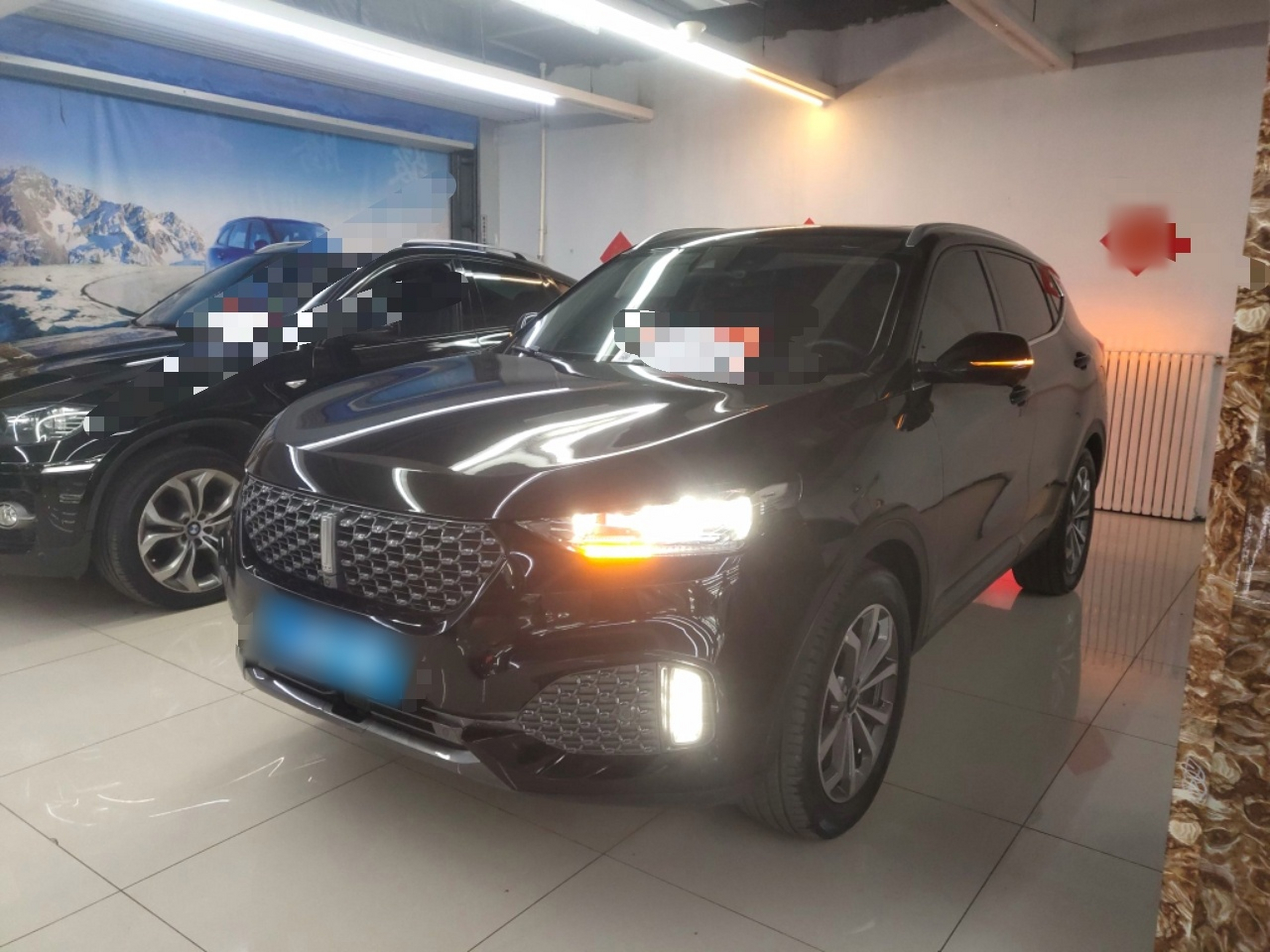 Под передней частью автомобиля