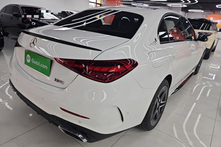 Used Mercedes-Benz C-Class 2025 C 260 L Obsidian Night Sport Edition Rear Right 45 Deg