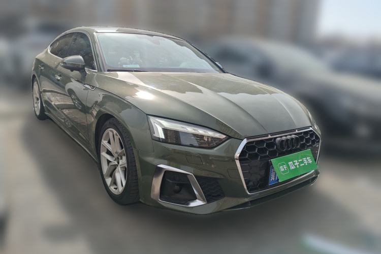 Used Audi A5 2023 Sportback 40 TFSI Fashionable and Dynamic Model Front Right 45 Deg