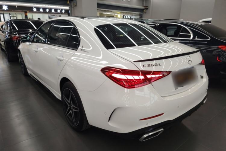 Used Mercedes-Benz C-Class 2025 C 260 L Obsidian Night Sport Edition Rear Left 45 Deg