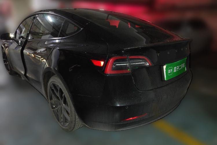 Used Tesla Model 3 2021 Performance High-Performance All-Wheel-Drive Version Rear Left 45 Deg