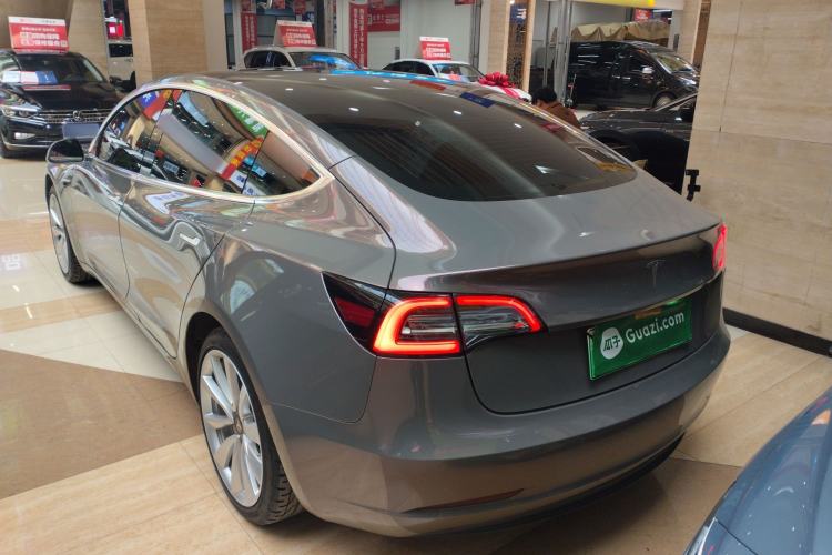 Used Tesla Model 3 2020 Refreshed Version Long-Range Rear-Wheel Drive Rear Left 45 Deg