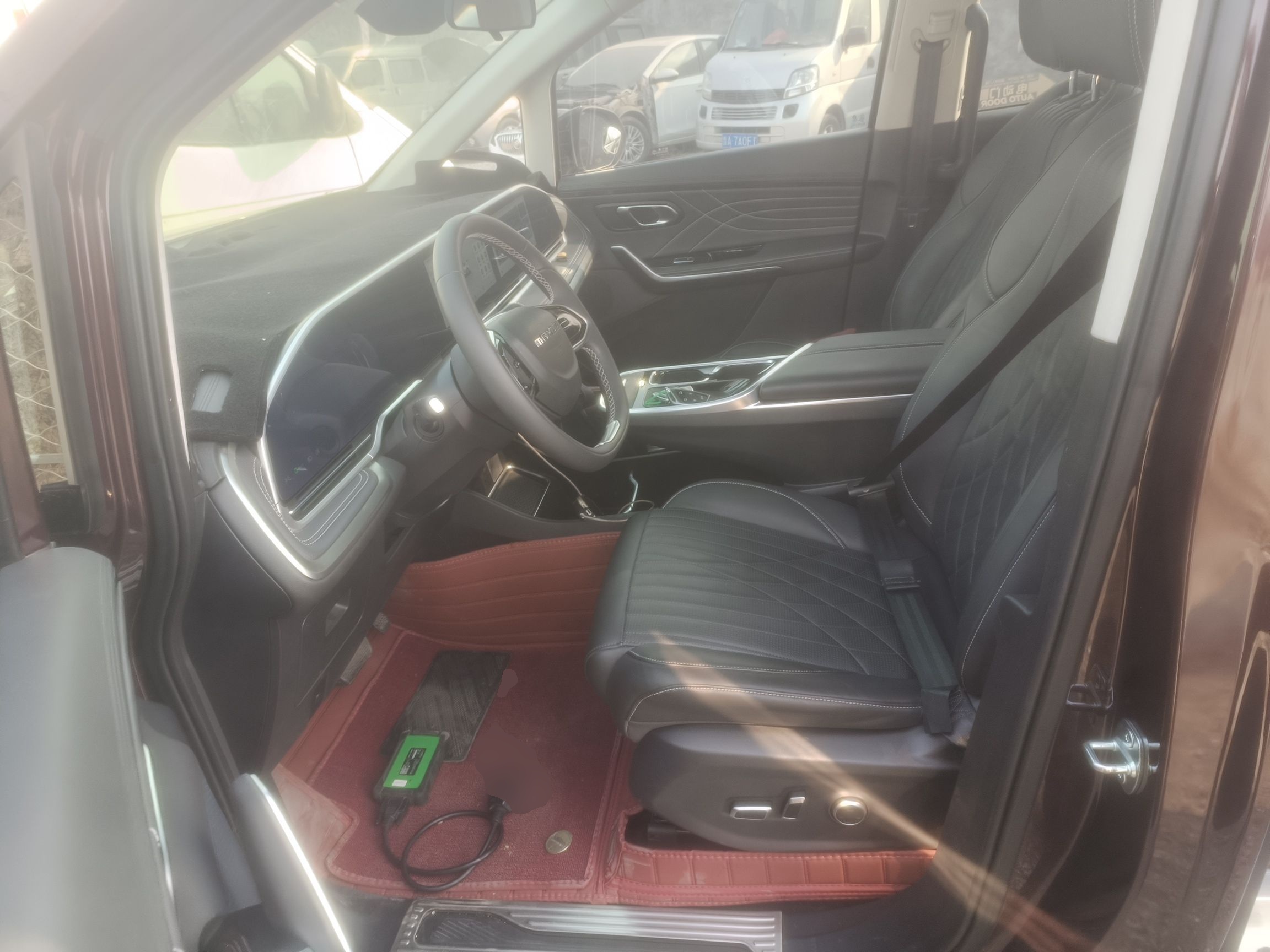 Переднее сиденье в автомобиле