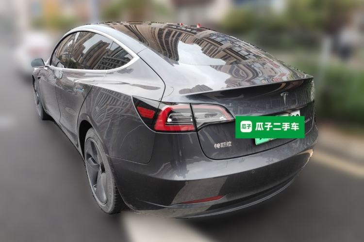 Used Tesla Model 3 2019 Standard Range Rear-Drive Upgraded Version Rear Left 45 Deg