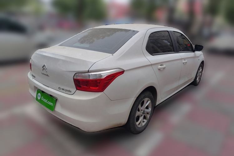 Used Citroen Elysee 2015 Zhishang Edition 1.6L Manual Fashion Model Rear Right 45 Deg