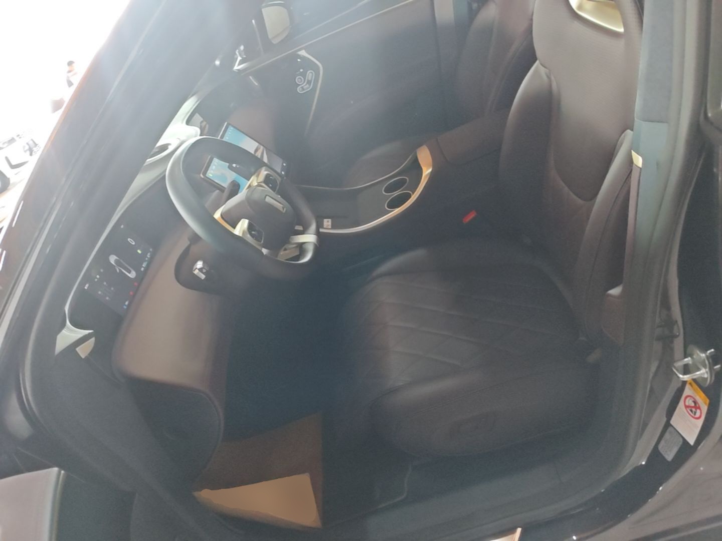 Vordere Reihe im Auto